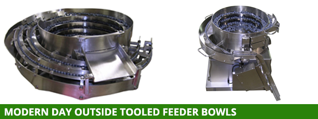Modern day outside tooled feeder bowls